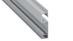 Lumines profile type Flaro anodized silver, 3 m